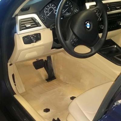 clean interior of a BMW